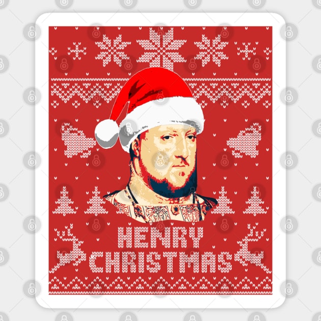 King Henry 8 Christmas Sticker by Nerd_art